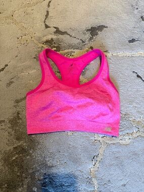 New Balance Hot Pink Racerback Sports Bra